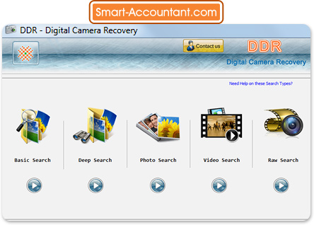 Digital Camera Data Recovery Software Sccreenshot