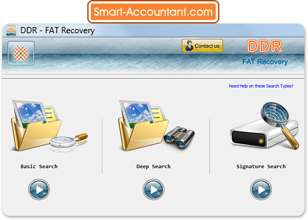 FAT Data Recovery Software Screenshot