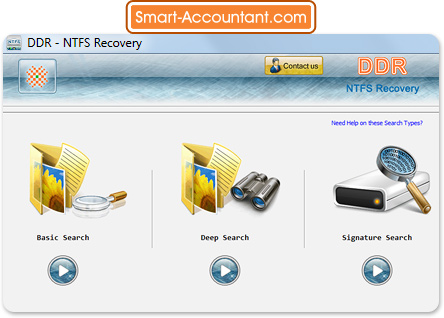 NTFS Data Recovery Software Screenshot