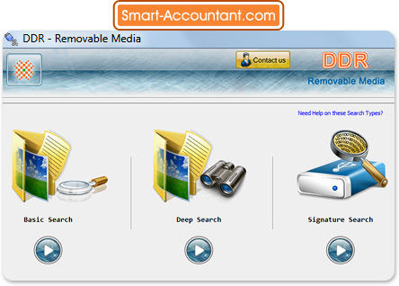 Removable Media Data Recovery Software Screenshot