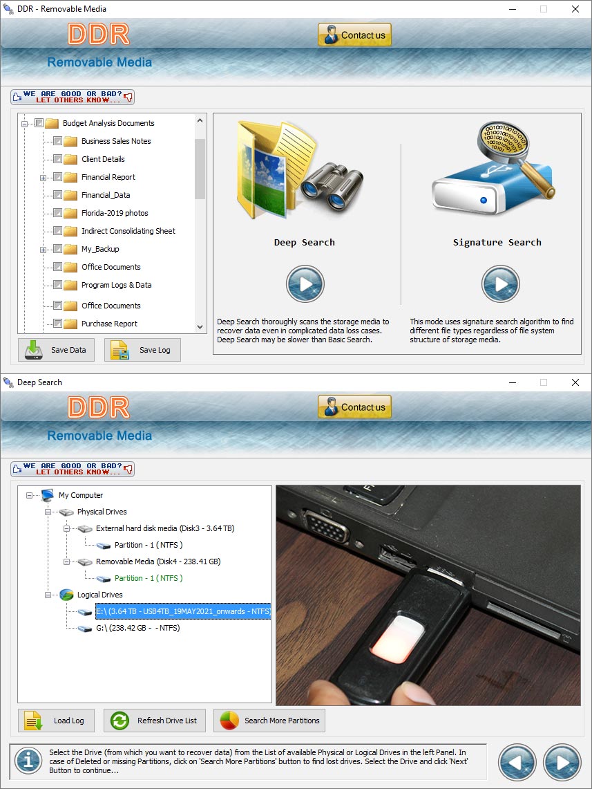 USB Disk Files Recovery screen shot