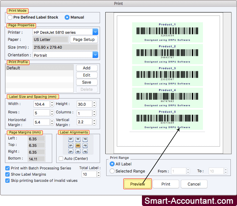 Barcode Maker Software for Mac OS X