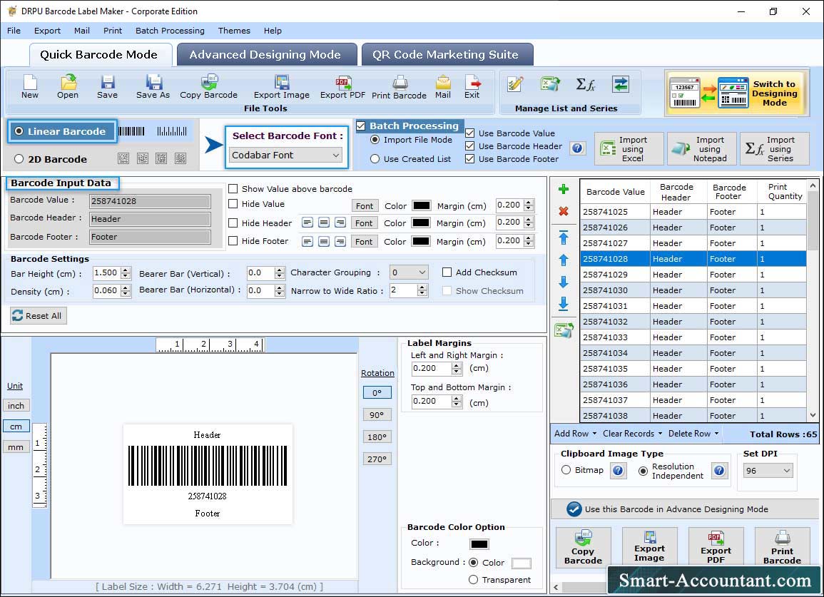 Barcode Maker Software (Corporate)