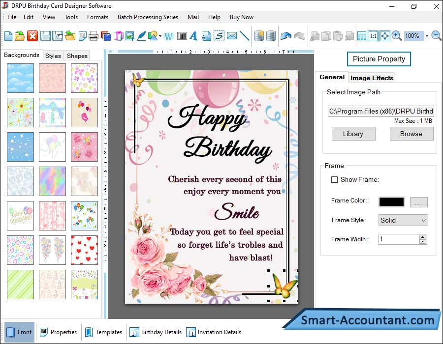 Birthday Card Maker Software