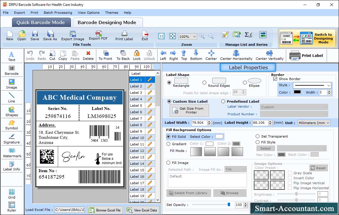 Label Properties