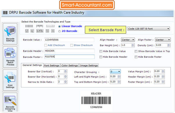 Barcode Maker Software for Healthcare industry