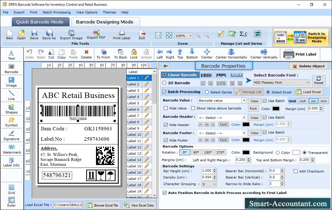 Barcode Maker Software for Retail Business