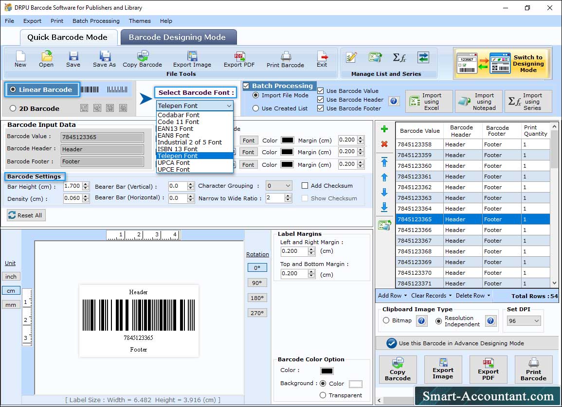 Barcode Maker Software for Publishers