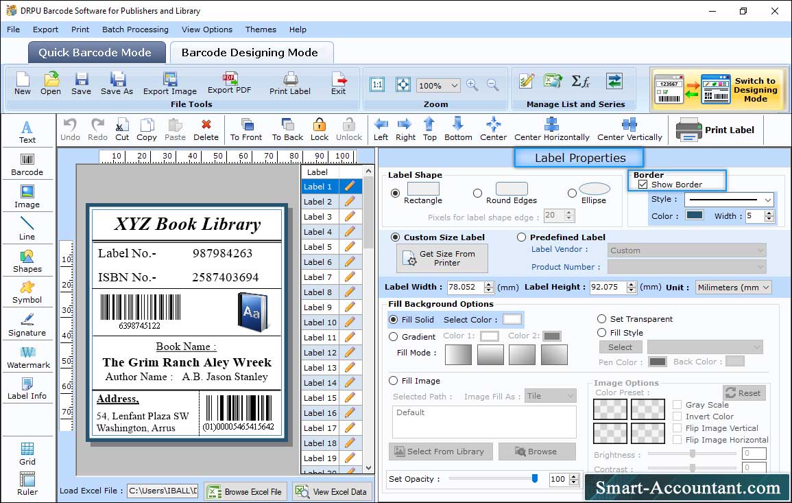 Label Properties