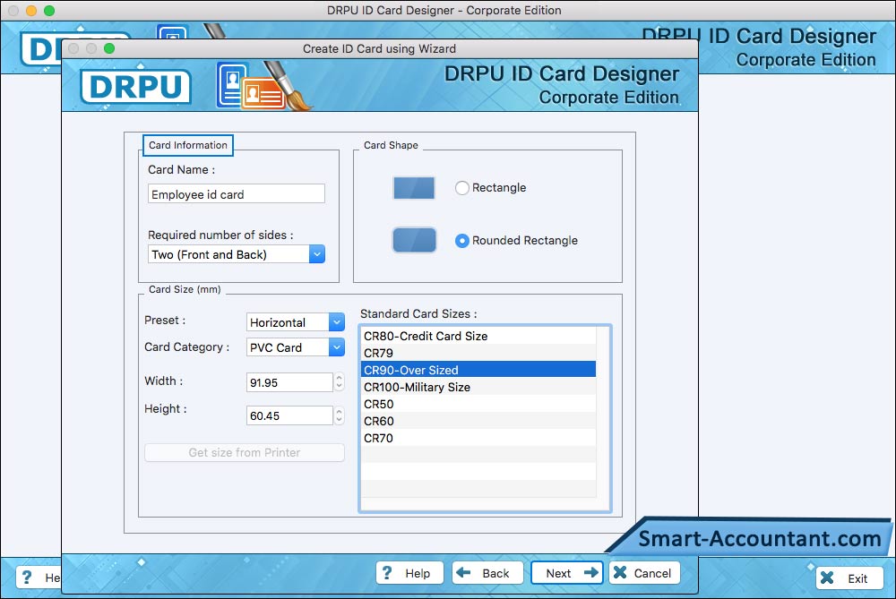 Fill ID Card User Details