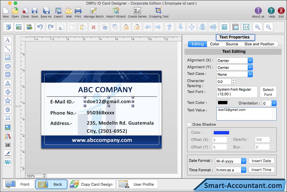 ID Card Designer Corporate Edition for Mac