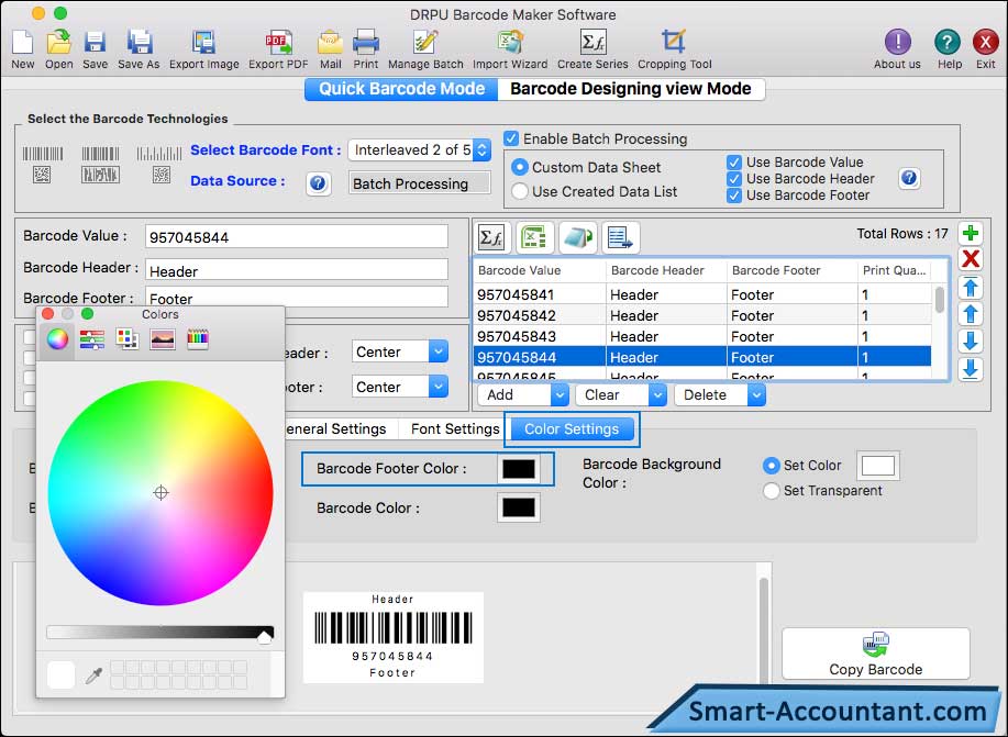 Barcode Maker Software for Mac OS X