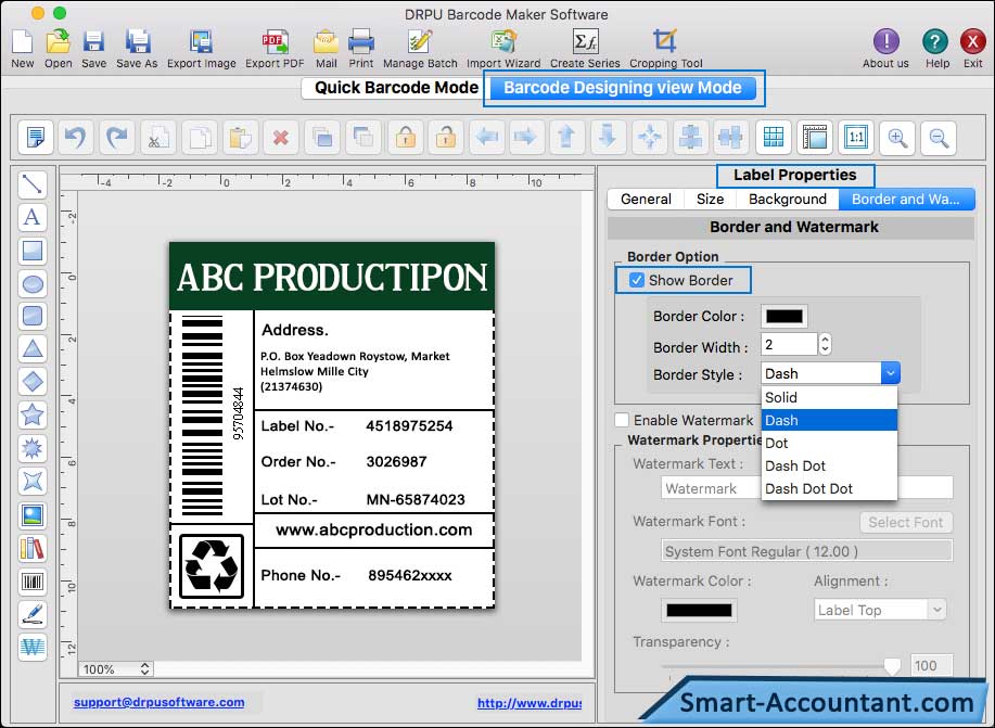 Label Properties