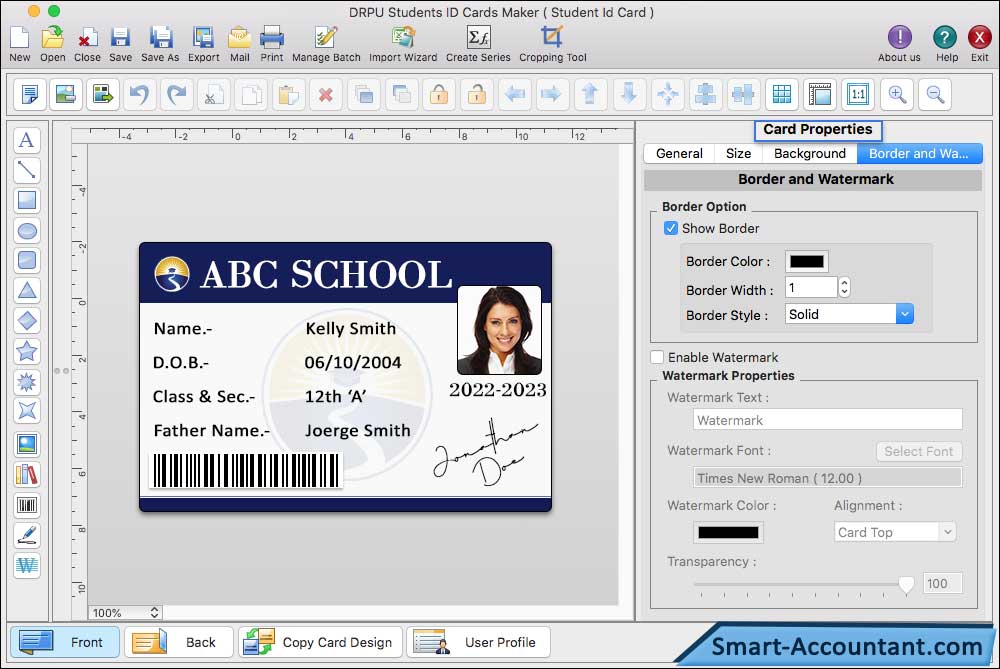 Students ID Cards Maker for Mac