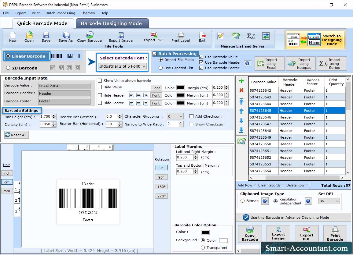 Barcode Maker Software for Manufacturing Industry