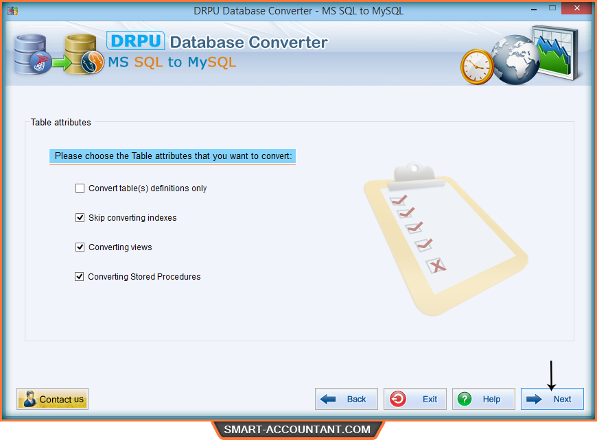 MSSQL to MySQL database converter software