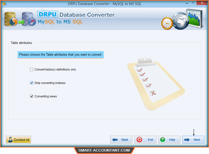 MySQL to MSSQL database converter software