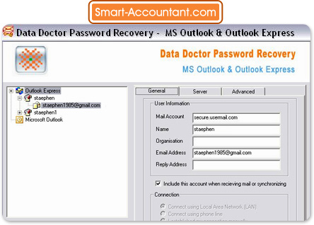 Outlook Express Password Recovery Software