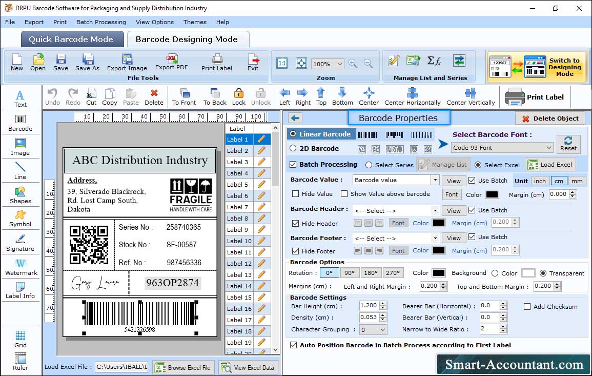 Barcode Properties