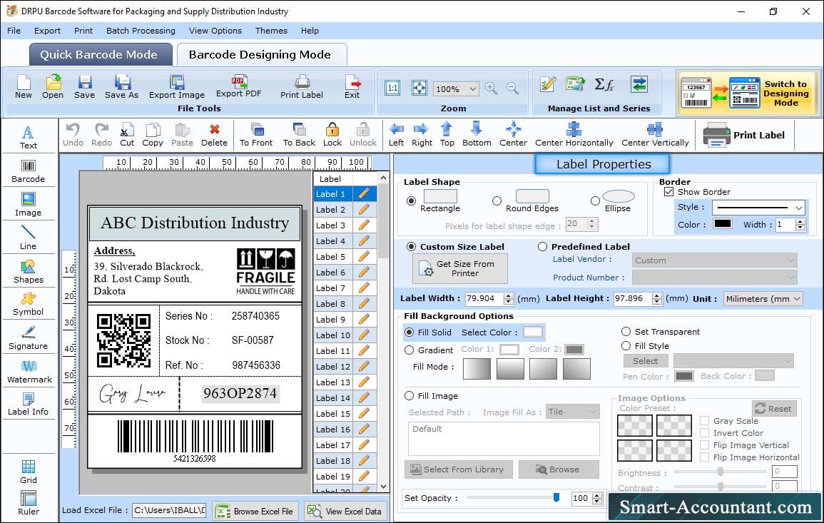 Label Properties