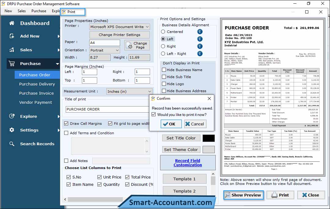 Print Settings