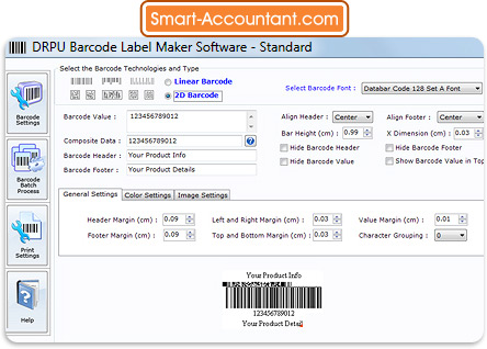 Barcode Maker Software (Standard)
