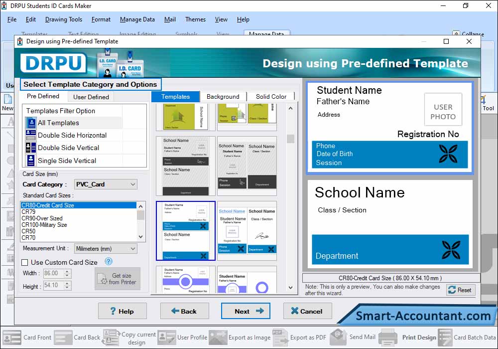 Student ID Cards Maker Software